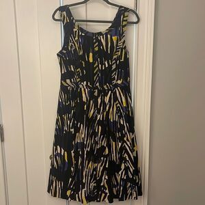 Tracy Reese size 12 dress with jungle camo motif